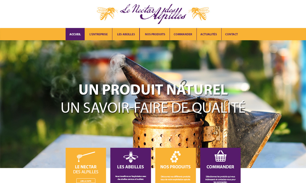 Nouveau site Internet pour le Nectar des Alpilles